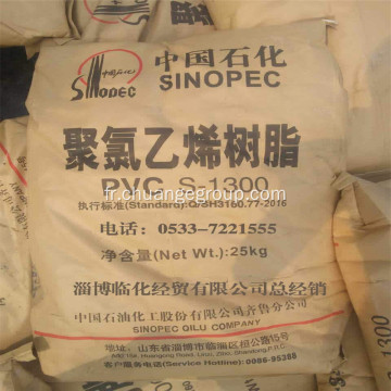 Résine PVC à base d&#39;éthylène de marque Sinopec S1300